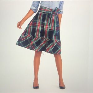 JCREW-NWT PLAID SKIRT